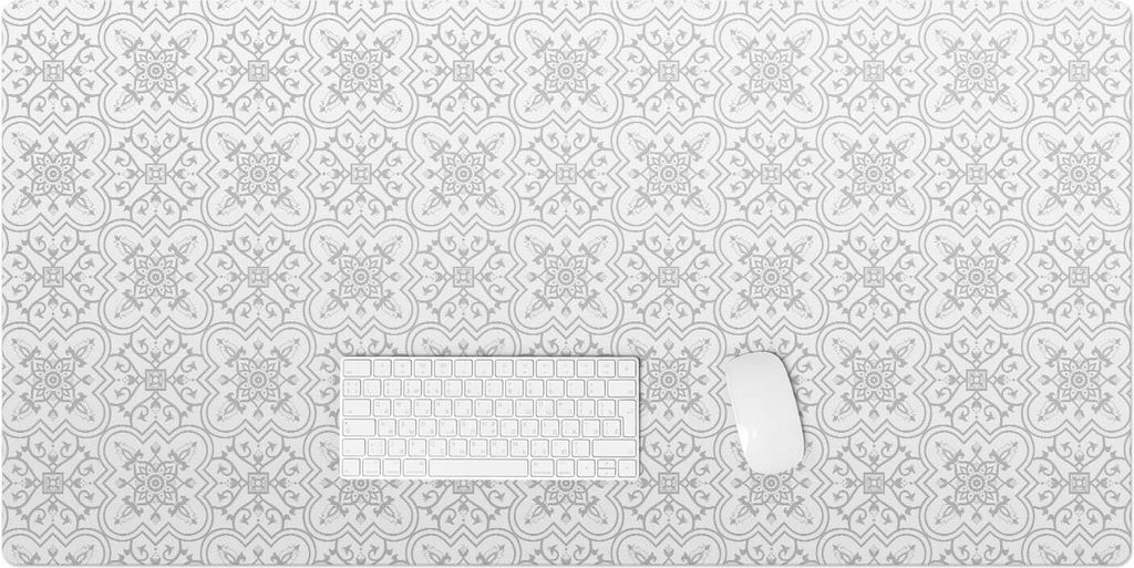 Symmetrisches Ornament – Schreibtischunterlage – Rutschfeste Tischunterlage – Schreibtischmatte für Büro & Zuhause – Schreibunterlage –...