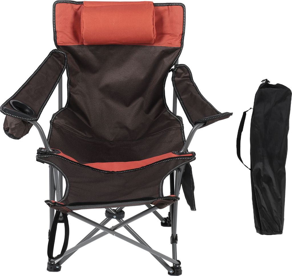 Outdoor-Liegestuhl mit Kissen, weich & atmungsaktiv, klappbar & tragbar, bequeme Gartenliege für Camping & Strand