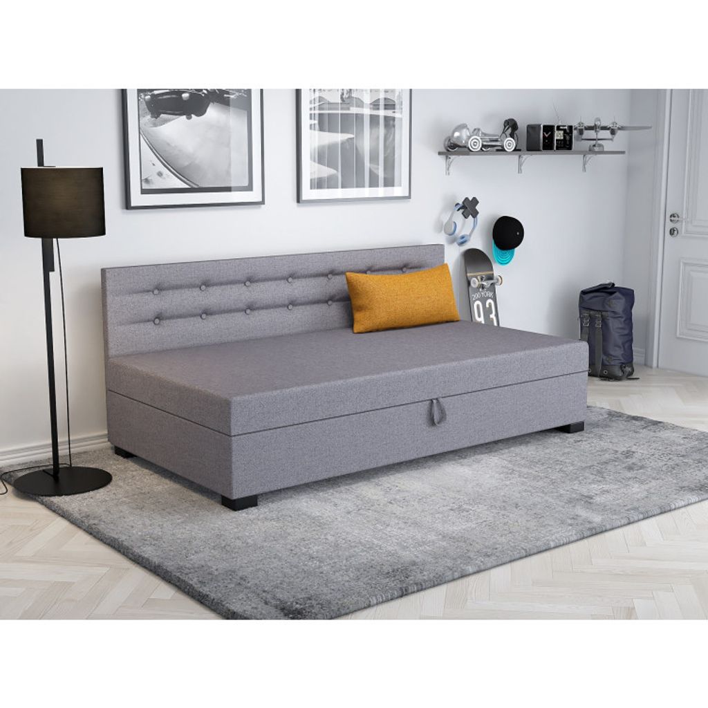 Einzelbett 120x195 NENCI 2 - grau