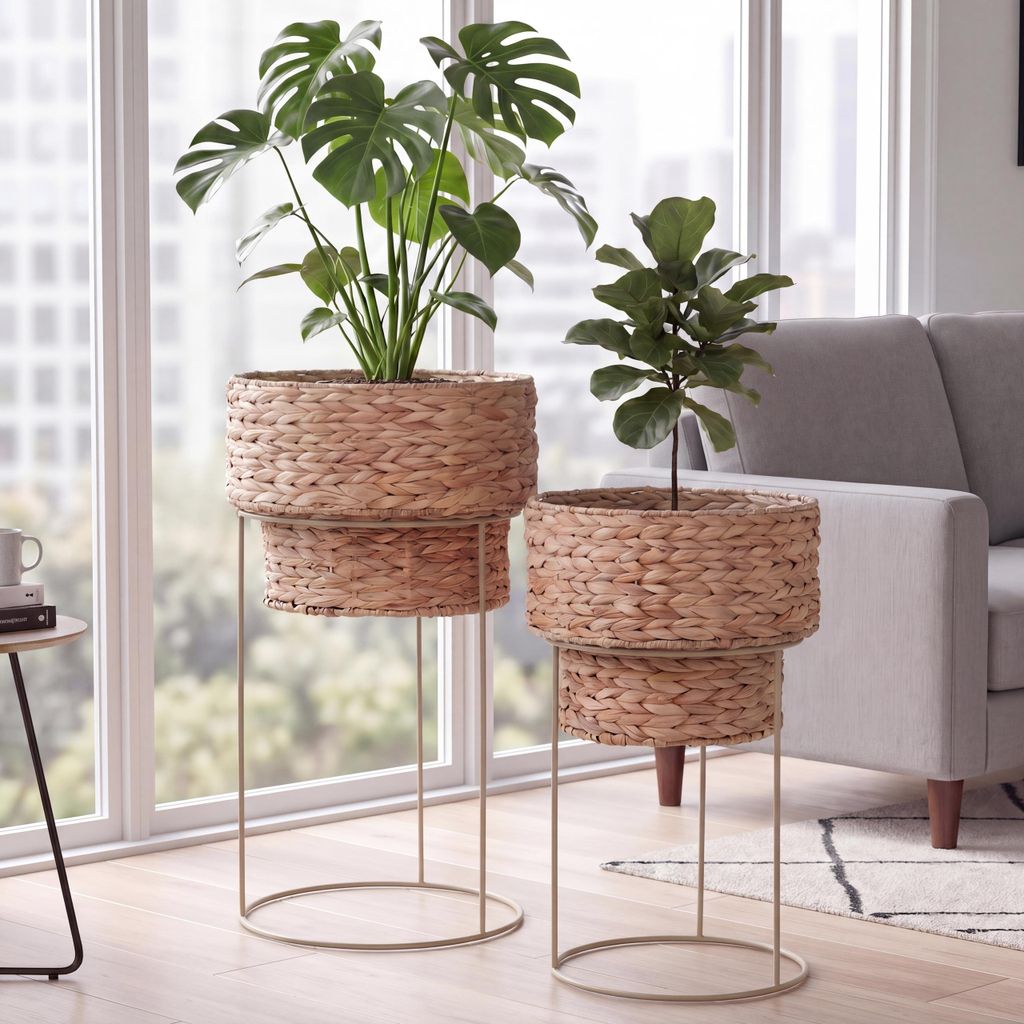 Set di 2 vasi da fiori HWC-Q45, fioriera, vaso da fiori, in Immagine del prodotto 
