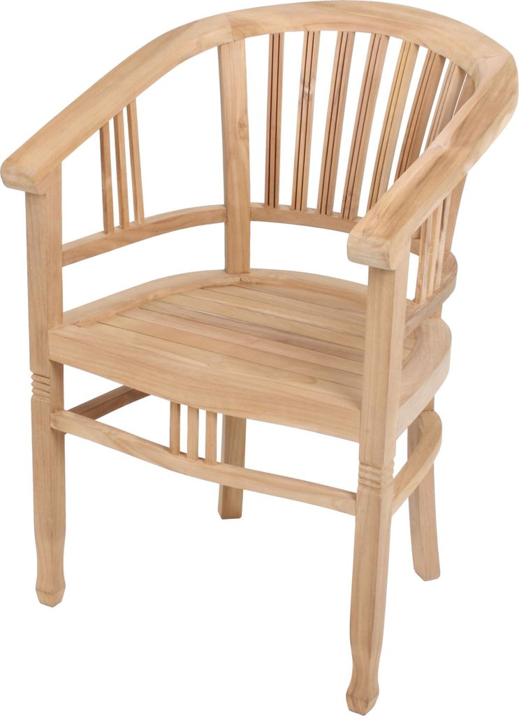 Gartenstuhl OVE - Teak, Natur | Relaxsessel Wetterfest Produktbild 