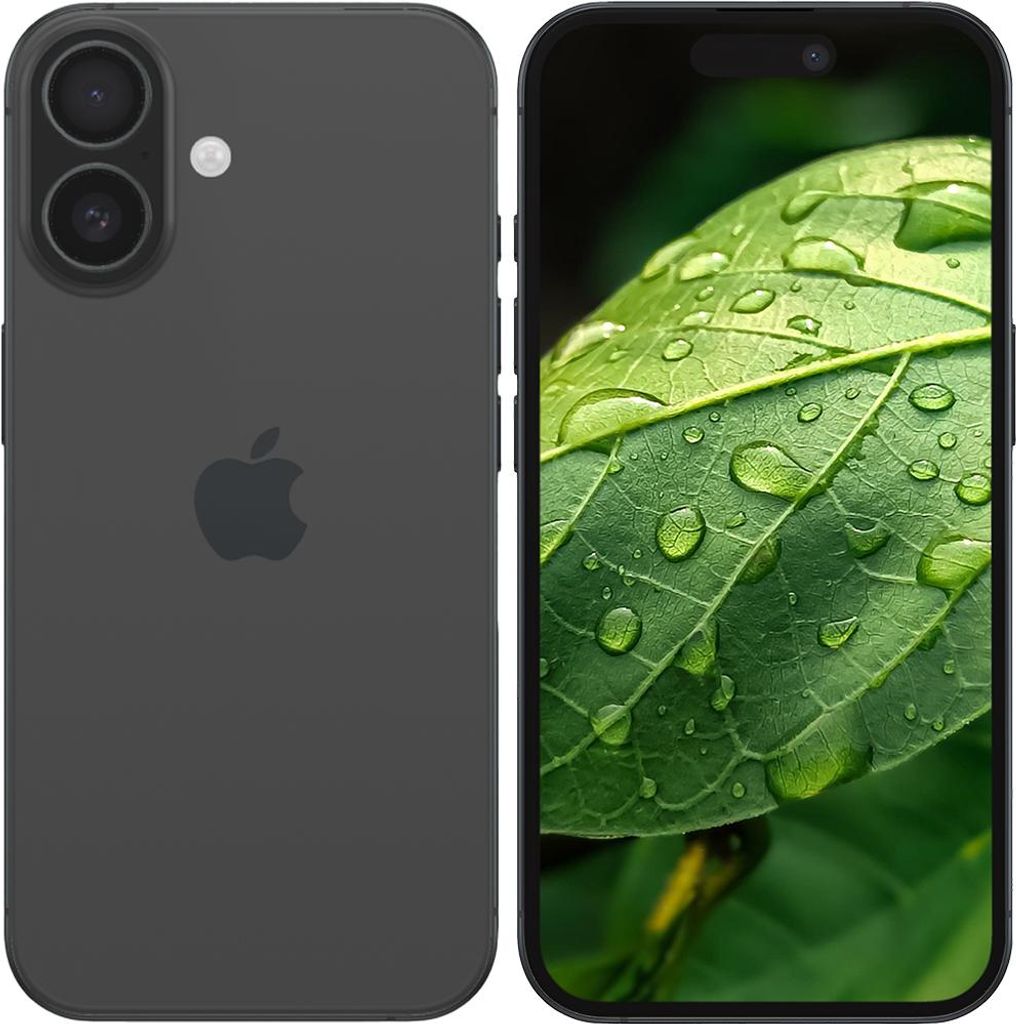 Apple iPhone 16 15,5 cm (6.1") Dual-SIM iOS 18 5G USB Typ-C 128 GB Schwarz