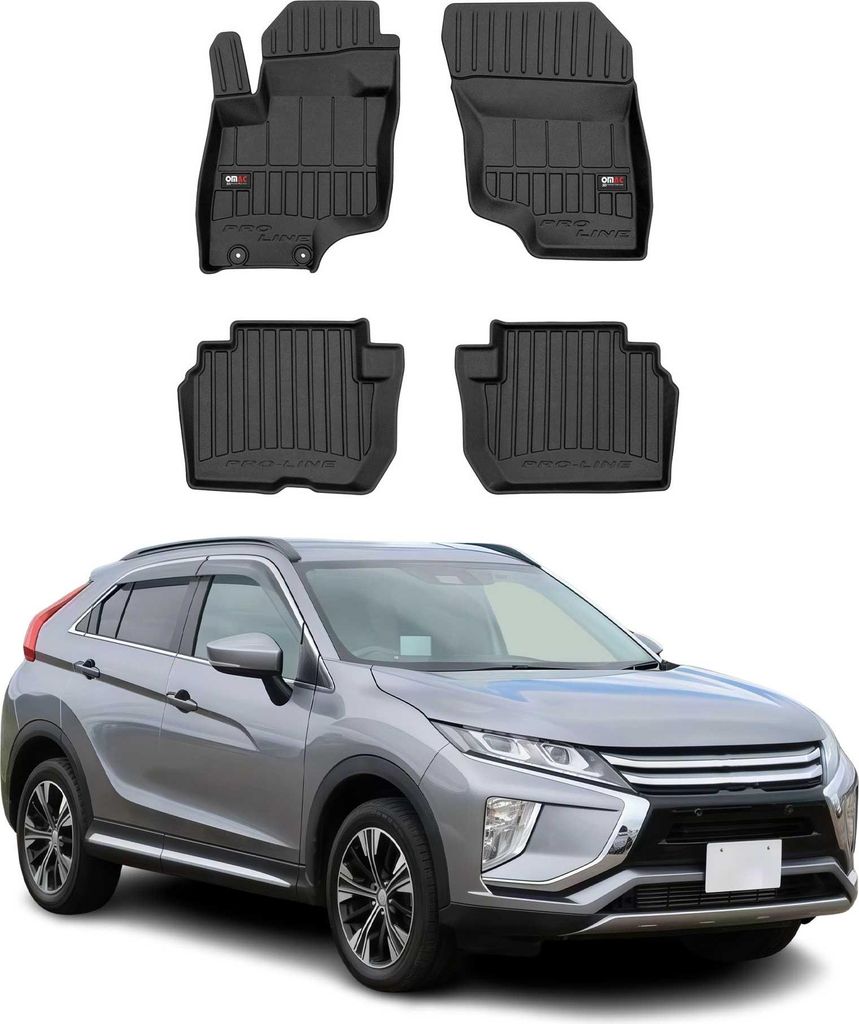 OMAC Gummi Fußmatten für Mitsubishi Eclipse Cross PHEV 2017-2025 Premium TPE 4x