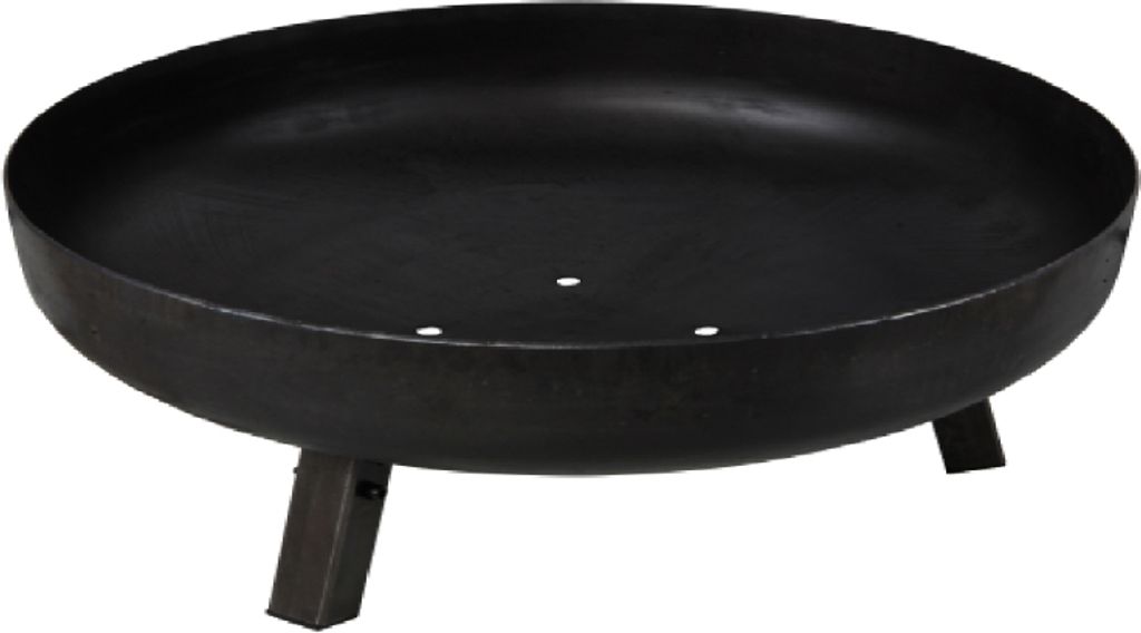 Feuerschale Stahl Lagerfeuer klappbare Füße Feuerstelle Holzfeuerschale Ø 100cm