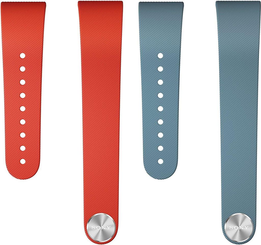 Sony Mobile Armband Wechselband für Sony SmartBand Talk in Größe S - Rot/Blau