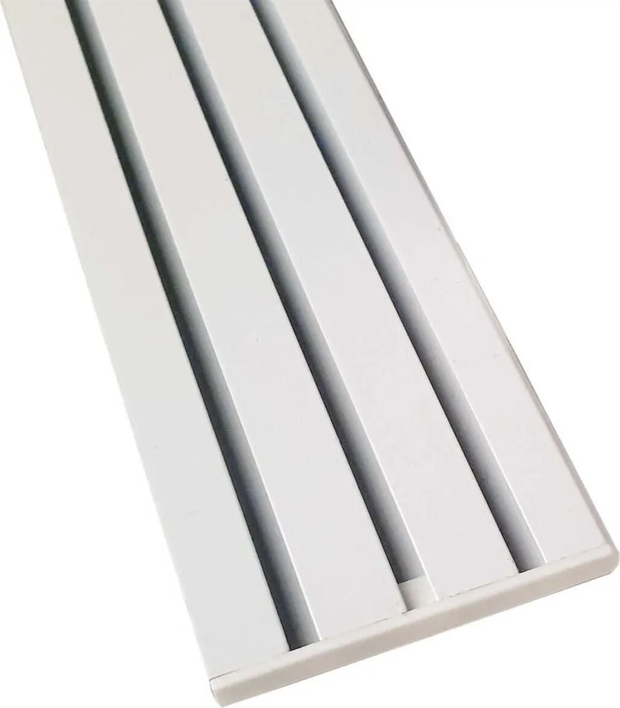 Binario per tende "bianco" in alluminio, possibilità di tutte le lunghezze fino a 480 cm, binario per tende piatte ( 7 mm ), "1 / 2 / 3 / 4 binari" incl. scorrimento tende