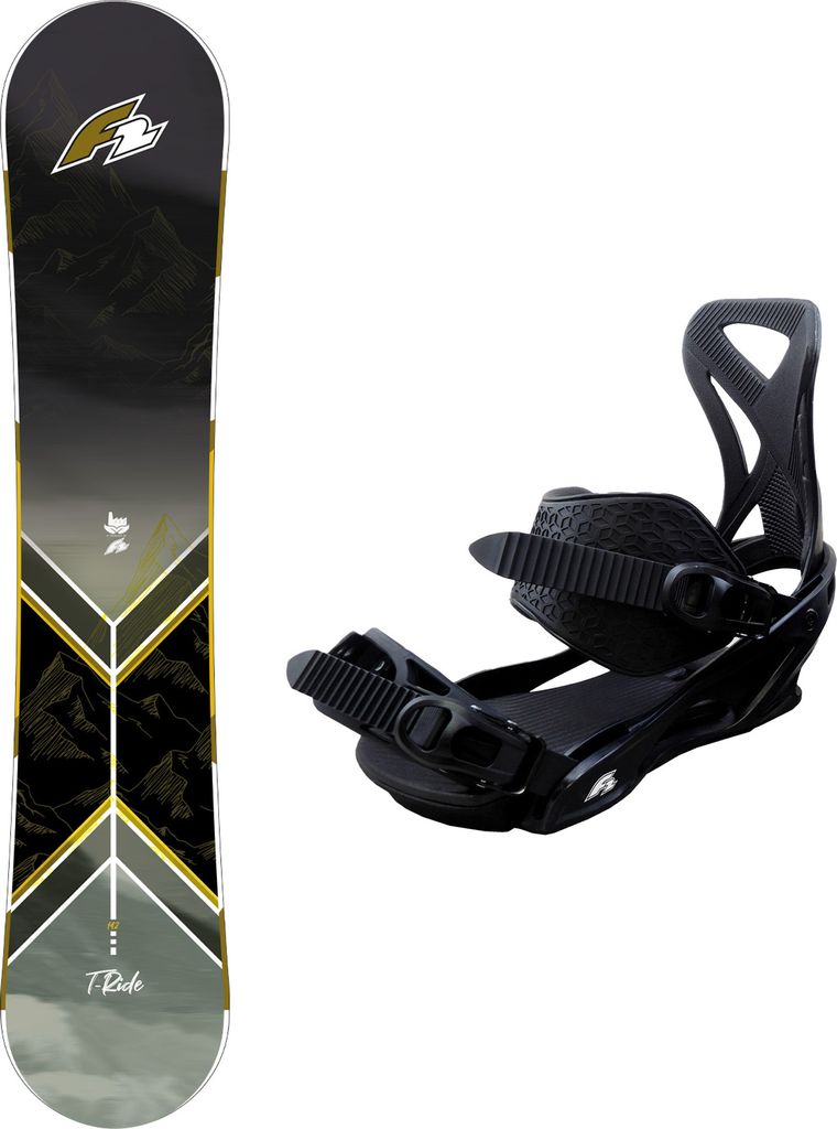 F2 Set Herren Snowboard T-Ride 157cm mit Bindung Sonic Pro L