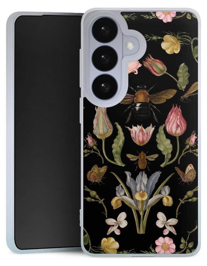 DeinDesign Handyhülle für Samsung Galaxy S26 Silikon Hülle Case Smartphone Schutzhülle Biene Blumenkranz Blüte