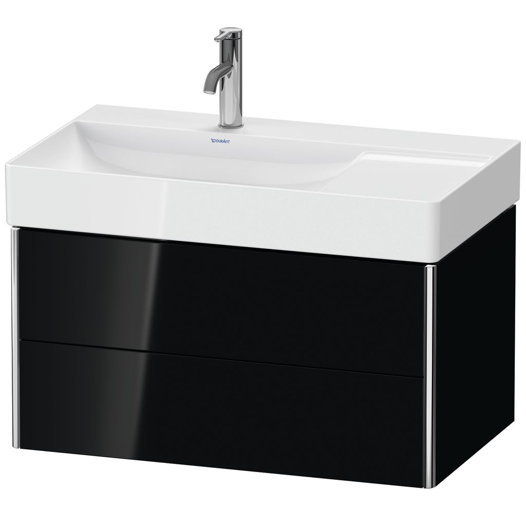Duravit XSquare Waschtischunterbau wandhängend, 2 Schubkästen, Becken links, 784x397x460mm, XS416804040