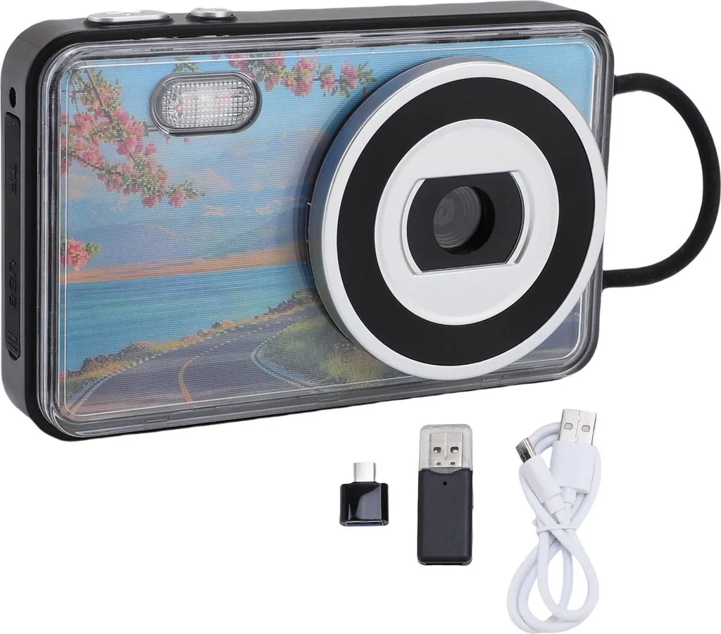 Fotocamera 4K per Vlogging e Viaggi 48MP: Selfie Autofocus 18X Zoom - 3