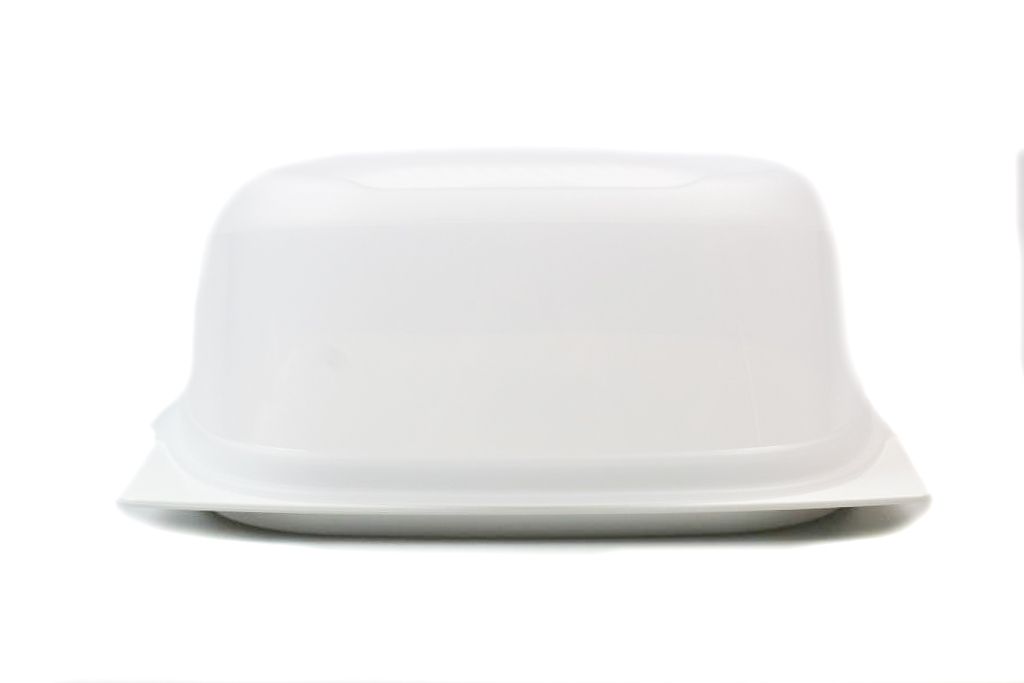 TUPPERWARE KäseMax Junior Käse weiß stapelbar Käseglocke Produktbild 