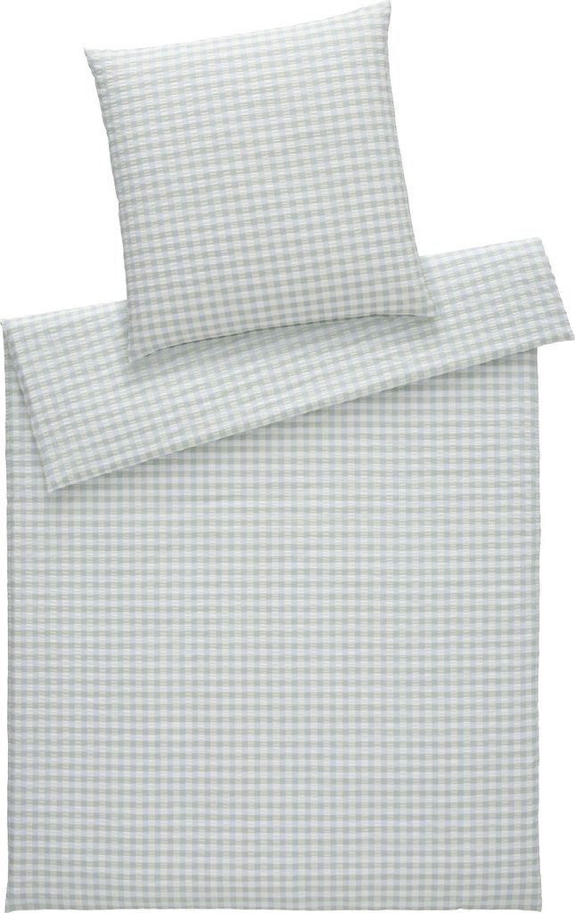 elegante Seersucker-Kissenbezug einzeln Lilly Farbe Salbei Größe 40x80