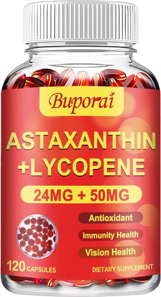 Astaxantina + Licopene 24 mg + 50 mg (120 Capsule) Immagine del prodotto 