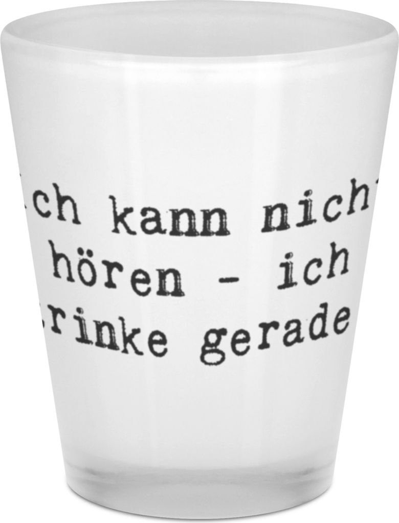 Mr. & Mrs. Panda Schnapsglas Spruch Schnapsglas Erlebnis - Transparent - Geschenk, elegantes Design, Stamper, verschiedene Produkttypen, Ich kann n...