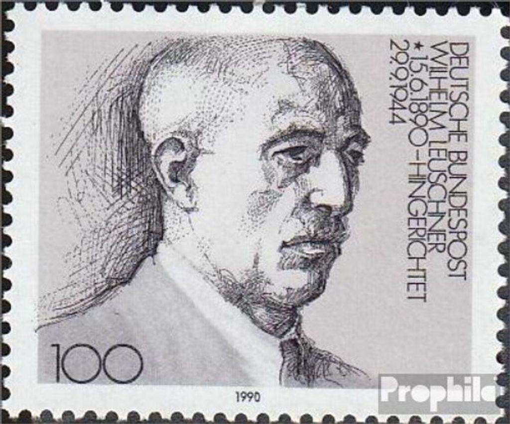 Briefmarken BRD (BR.Deutschland) 1990 Mi 1466 (kompl.Ausg.) FDC 100.Geburtstag von Leuschner