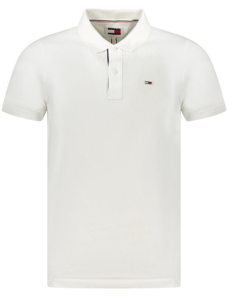 Tommy Hilfiger Jeans Weißer schlanker Polo – S