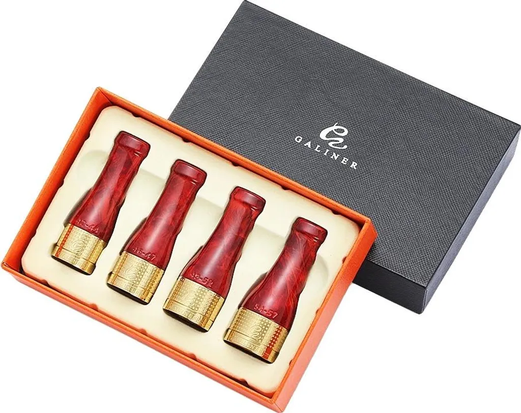 Bocchino Sigaro Rosso Ergonomico - Design Portatile e Confortevole