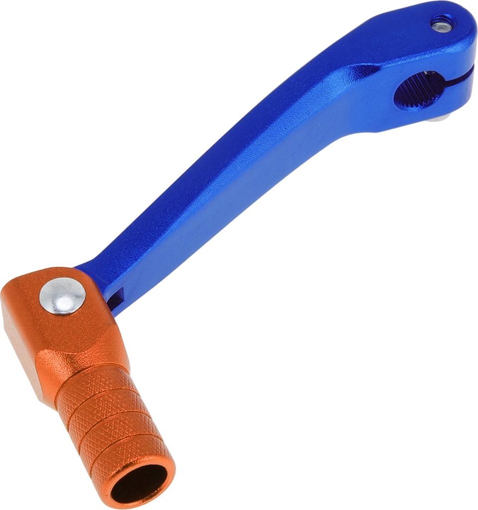 Faltbarer Motorrad-Schalthebel für Honda CRF150F 2003-2017 Aluminiumlegierung Pedal Schalthebelarm Blau Orange