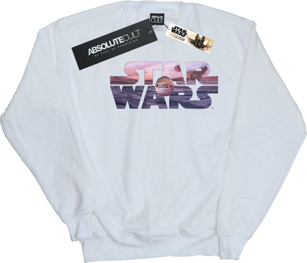 Star Wars - "The Mandalorian The Child" Sweatshirt für Herren BI46413 (S) (Weiß)
