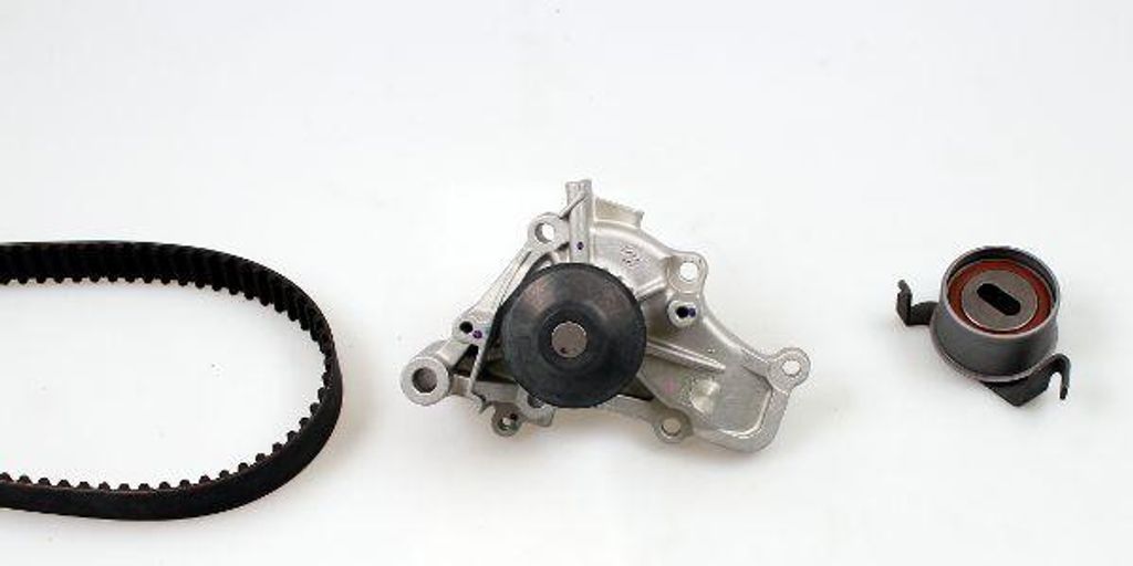HEPU PK77400 Wasserpumpe + Zahnriemensatz OE MD179030 kompatibel mit Colt, Lancer