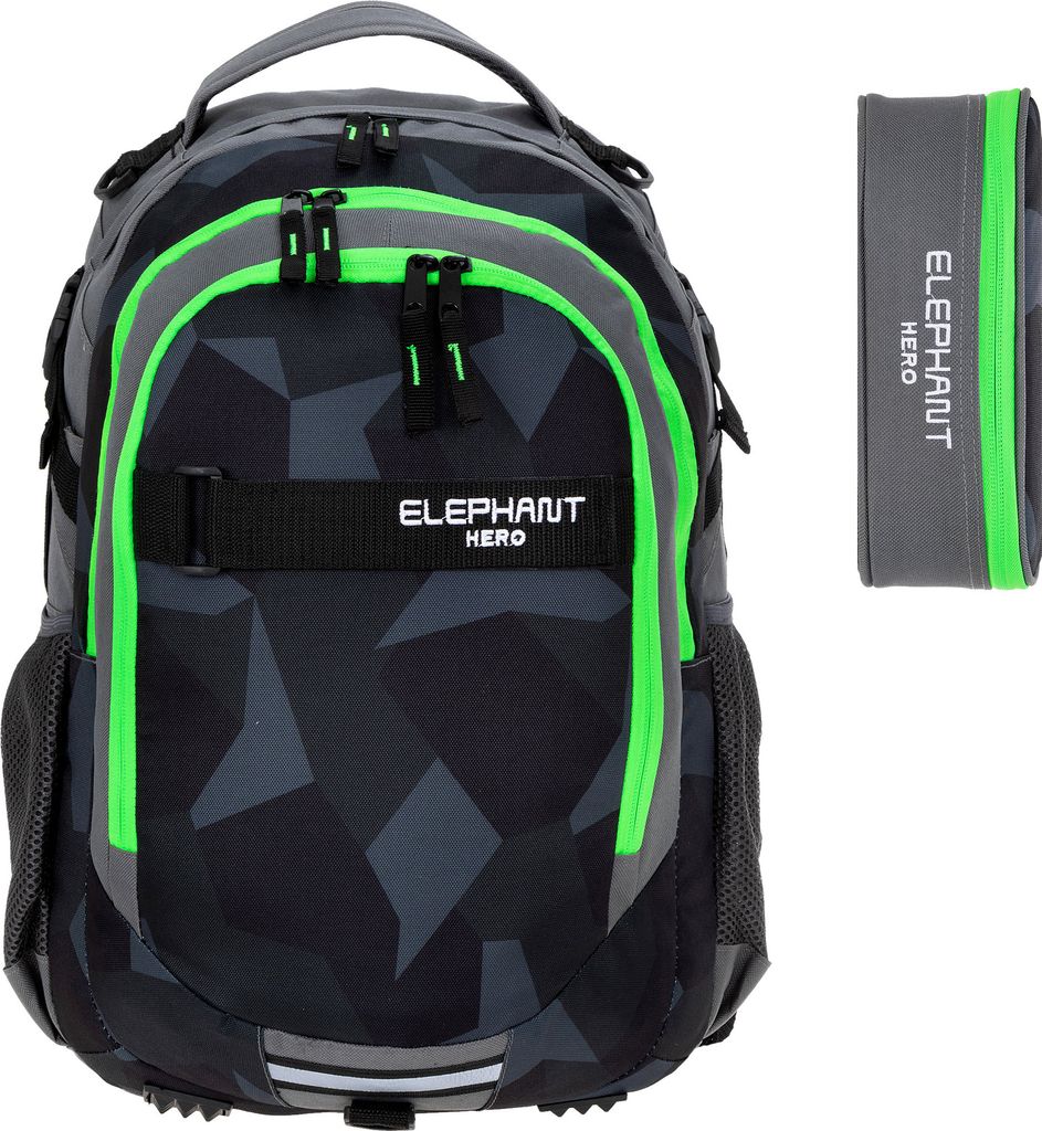 Schulrucksack Set 2 Teile Elephant Hero Signature Rucksack Produktbild 