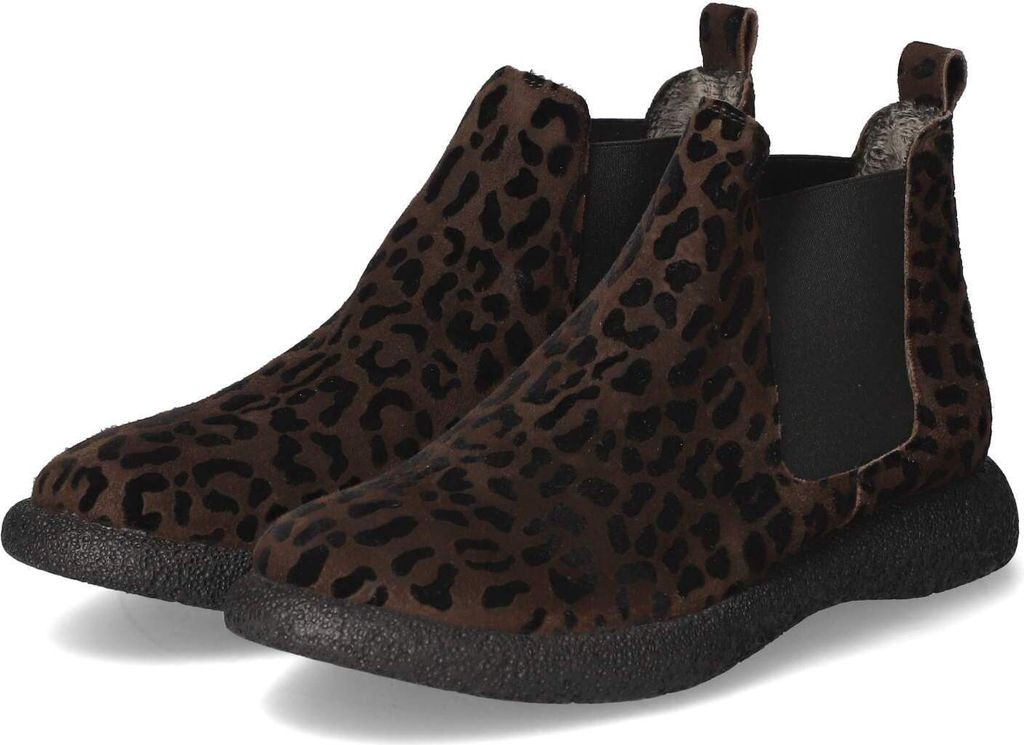 Donna Carolina Stiefelette LAVA FLEX, Rauleder, Braun,