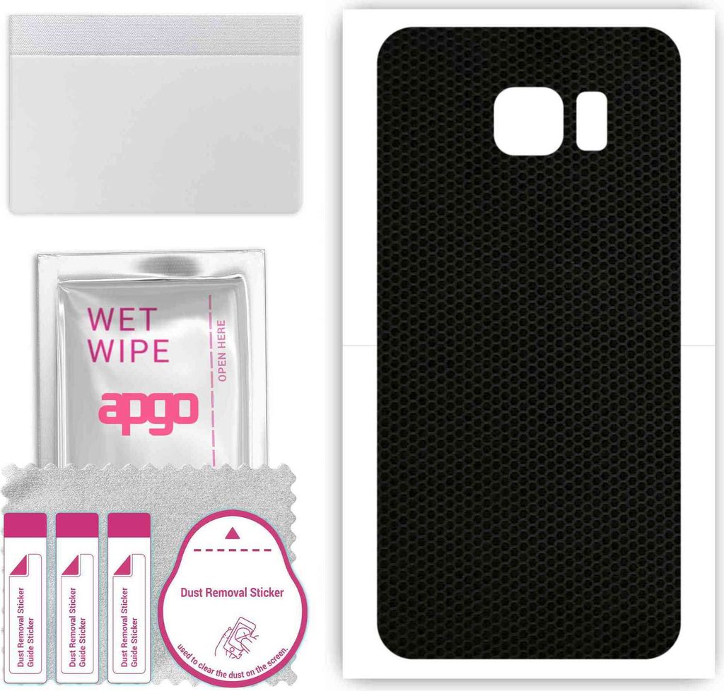 apgo Rückseite Schutzfolie, Skin, kompatibel mit Samsung Galaxy S7 active, Hinten Displayschutzfolie aus Vinylfolie, kratzfest, einfache Montage -...