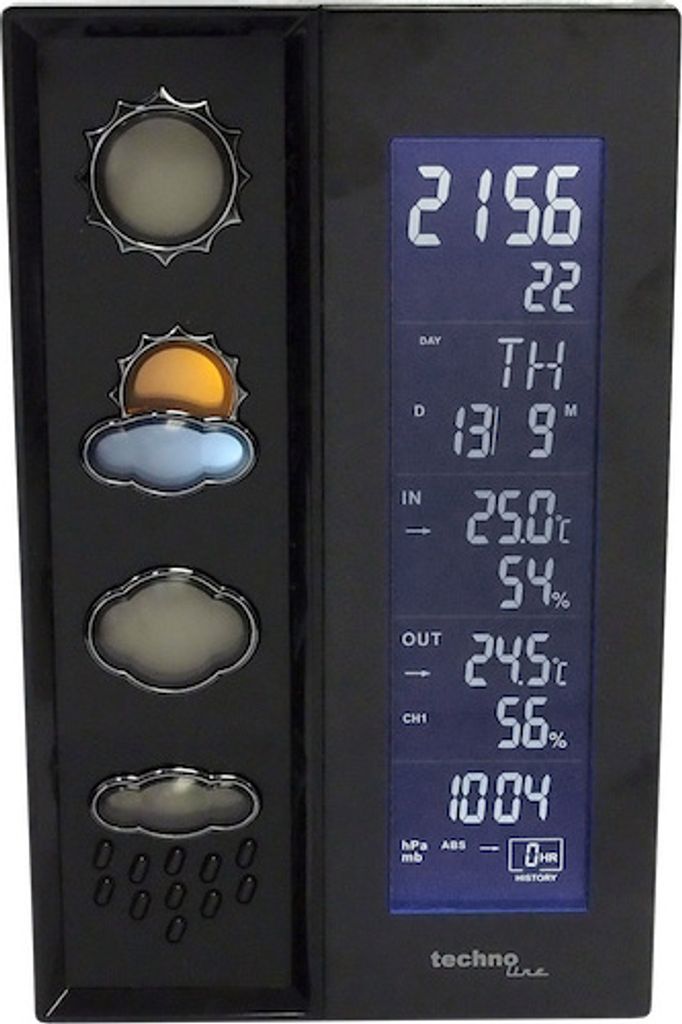 Technoline WS 6650 - Schwarz - Innen-Hygrometer - Obrázek produktu 