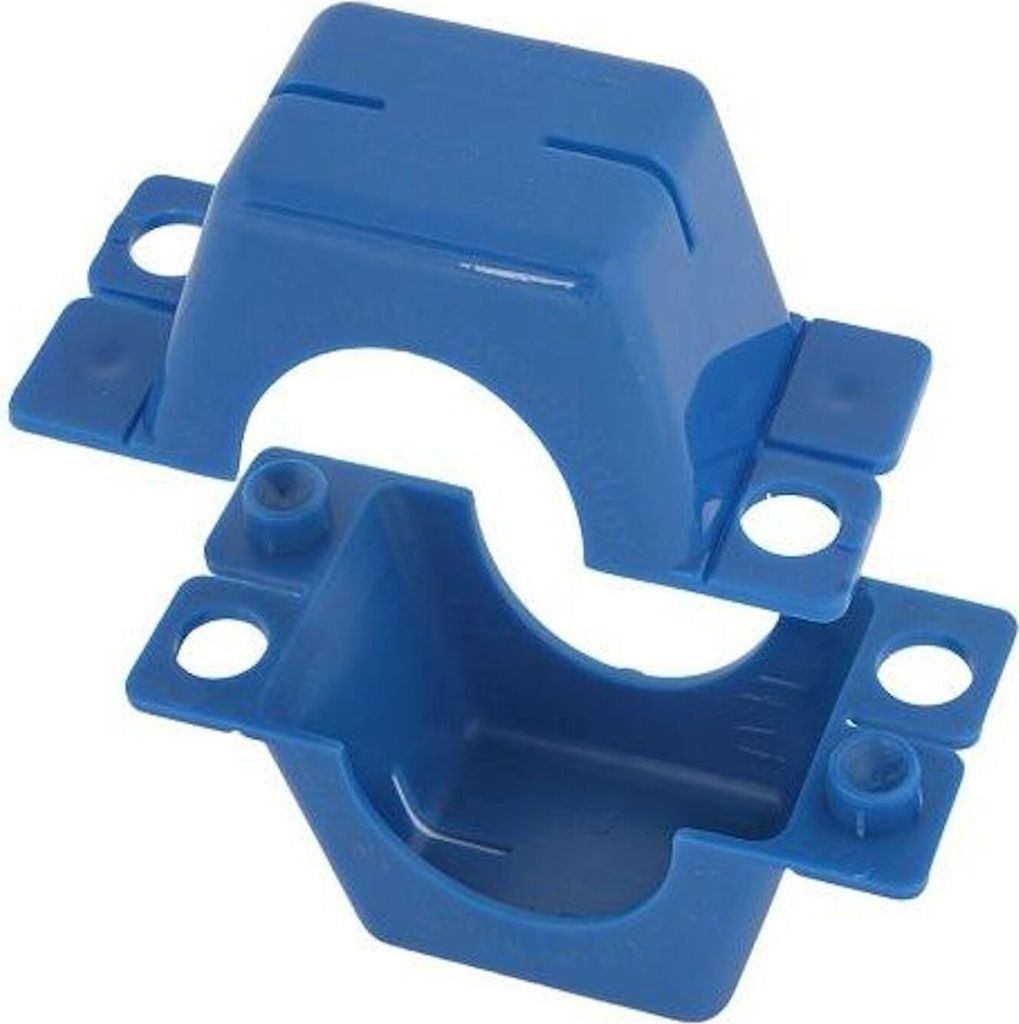 JS Plombierschelle 1 Zoll, blau, beschriftet, 2-teilig Produktbild 