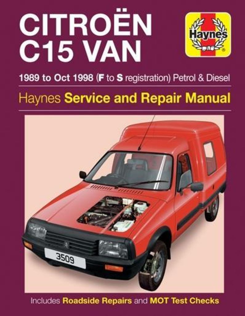 Citroen C15 Van Benzin & Diesel (89 - Okt 98) Haynes Reparaturhandbuch