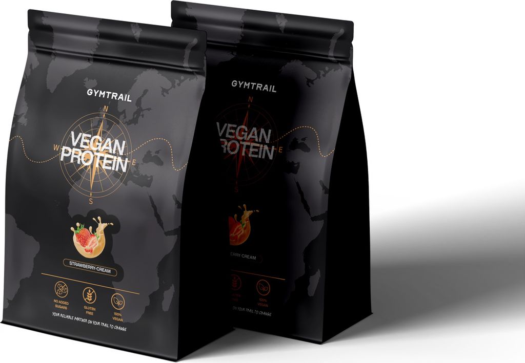 GYMTRAIL Veganes Eiweißpulver aus Erbsenprotein 1000g | Pflanzliches Proteinpulver mit essenziellen Aminosäuren | Ohne Soja und Süßungsmittel...