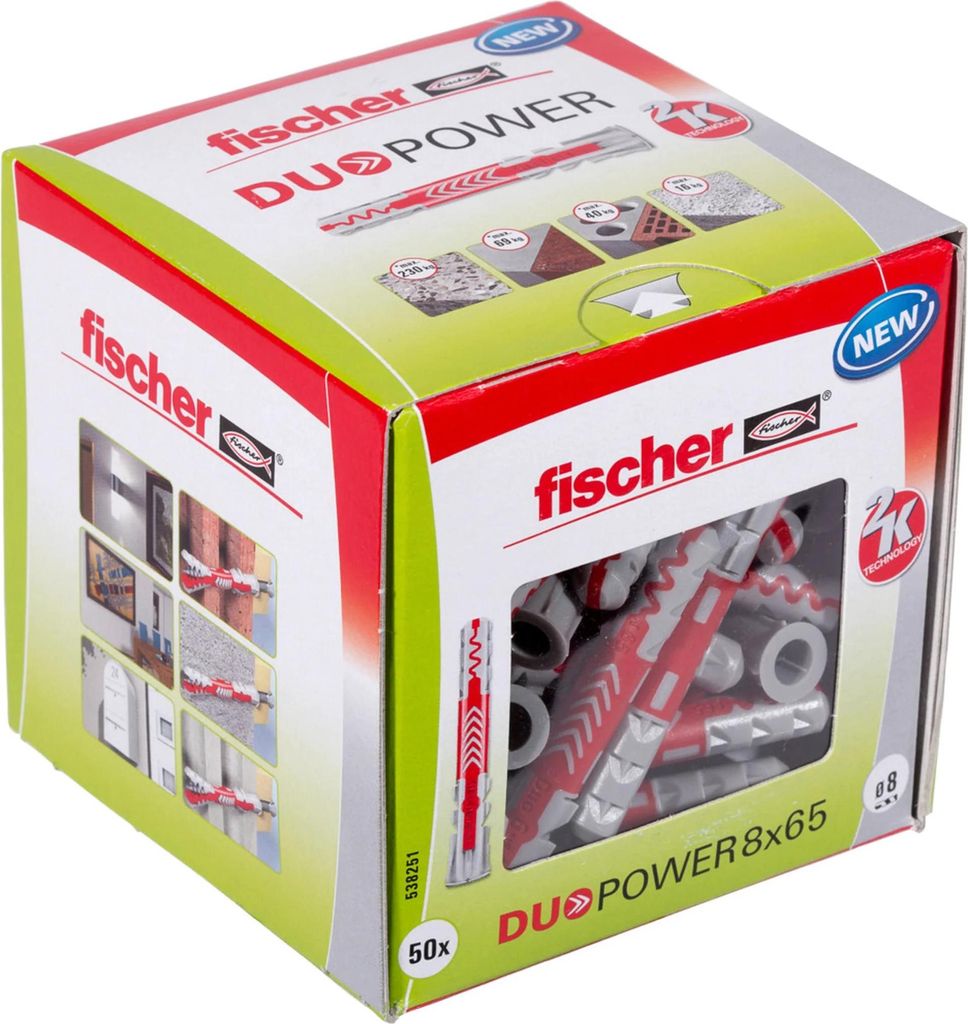 Univerzální Dübel F8X65Mm 50 Ks Fischer Duopower Obrázek produktu 