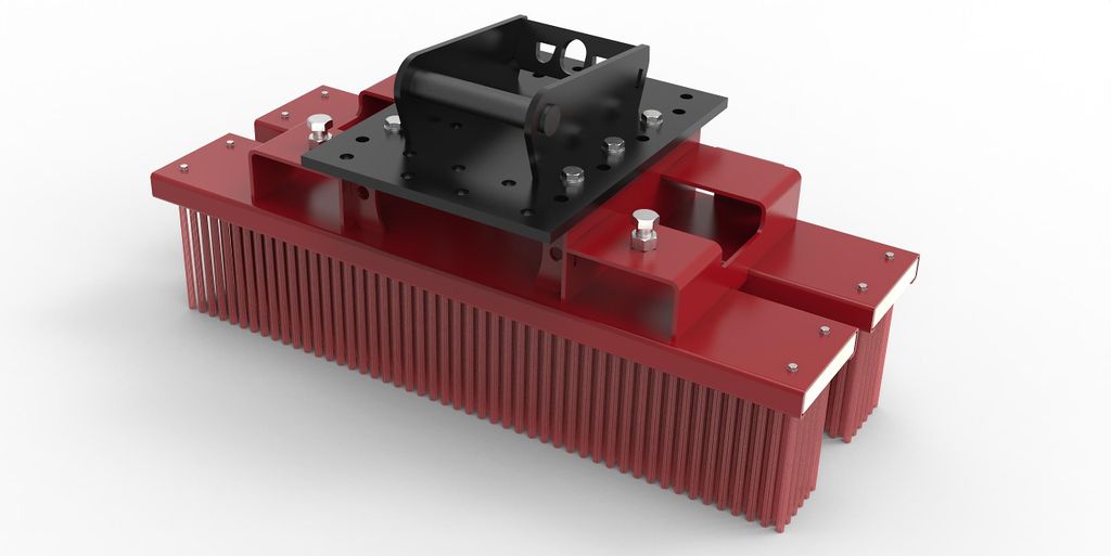 Joma-Tech Blockbesen ecoLine mit Schraubadapter Lehnhoff MS01 in 1000mm Arbeitsbreite