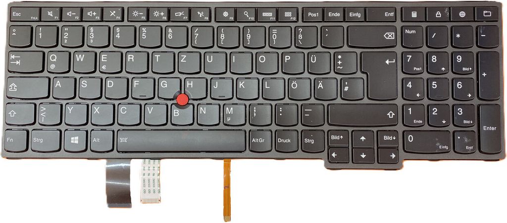 DE - Tastatur Keyboard mit Beleuchtung + Mausstick kompatibel für P/N: PK1316V2A12