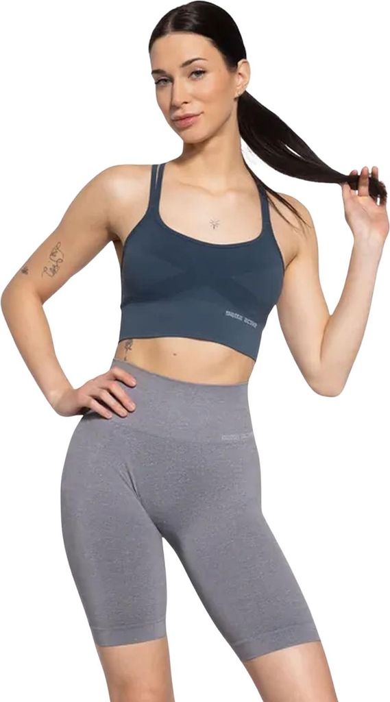 Gatta Active, Radlerhose Damen, Active seamless 01, Grau Melange, S