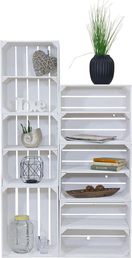 Kombi-Regal Hamburg als Aufbewahrungsregal Schuhregal mit 12 Ebenen Schuhschrank, Schuhaufbewahrung, Schuhorganizer, für bis zu 24 Paar Schuhe, f...