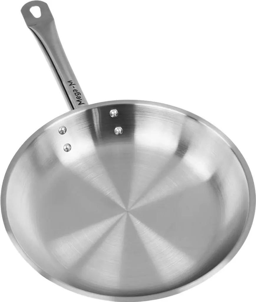 Poêle inox Mega-M 20 cm fond multicouche diffusion chaleur rapide
