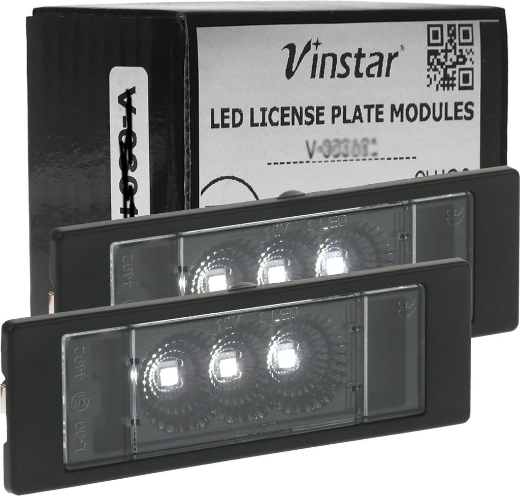 Vinstar CREE LED getönt Kennzeichenbeleuchtung kompatibel mit BMW E81 E87 F20 E63 E64 F12 F13