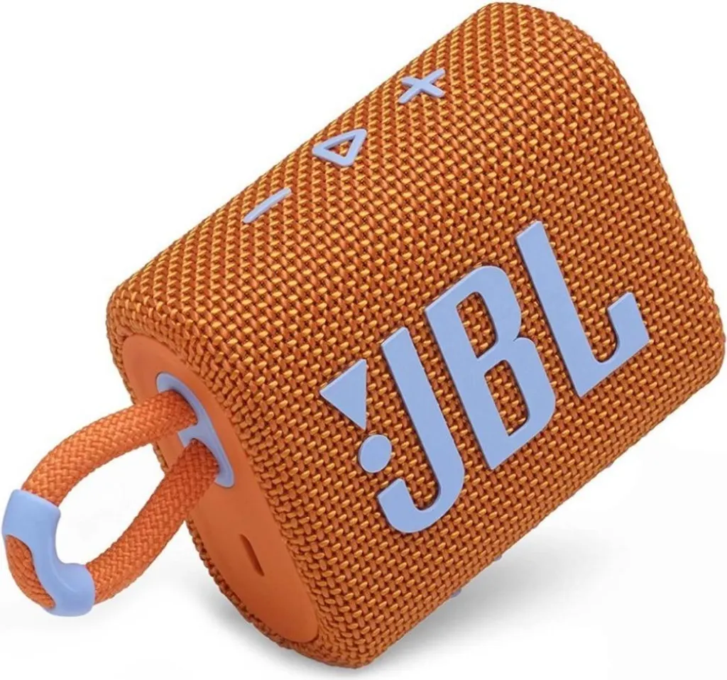 JBL GO 3 Orange - Mini Enceinte Bluetooth Étanche 5h - Son Puissant