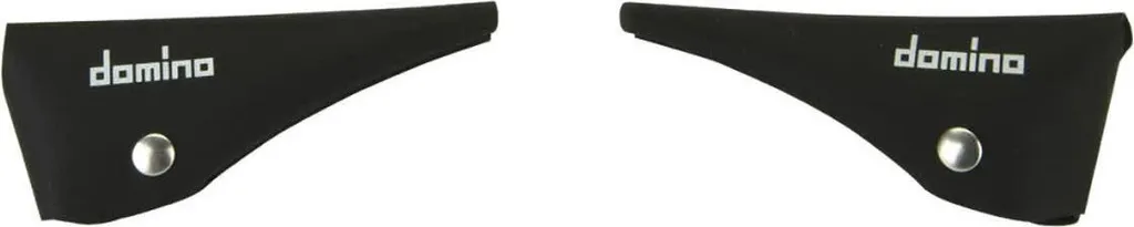 Poignées DOMINO Ghepard Noir et Rouge pour Guidon de Moto Sportive