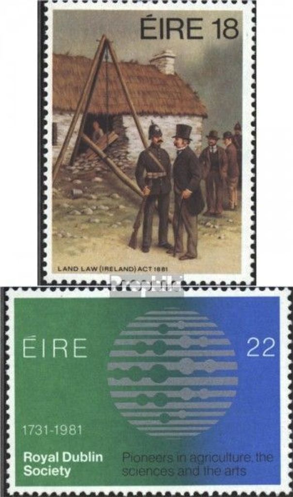 Briefmarken Irland 1981 Mi 458-459 (kompl.Ausg.) gestempelt Bodenreform