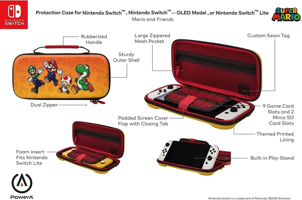 Étui de Transport Rigide Multicolore pour Console Nintendo Switch - 13