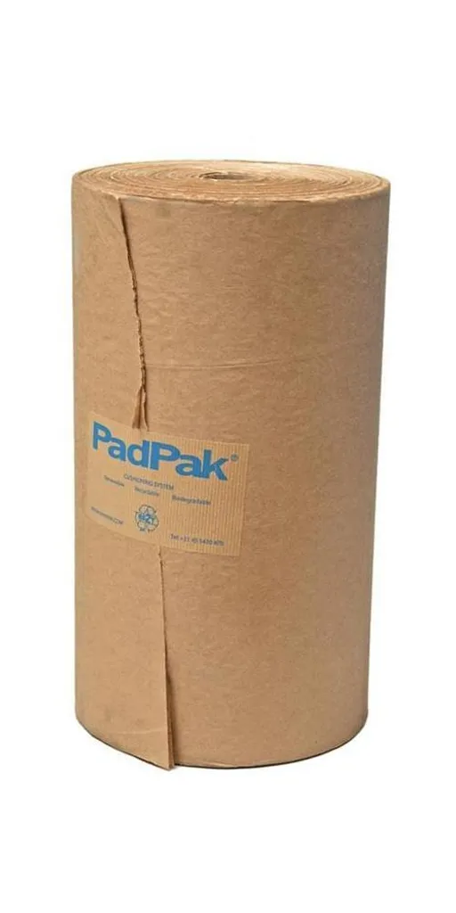 Papier CC 1 couche 380mm PadPak TRANSPAK bobine 180m calage résistant