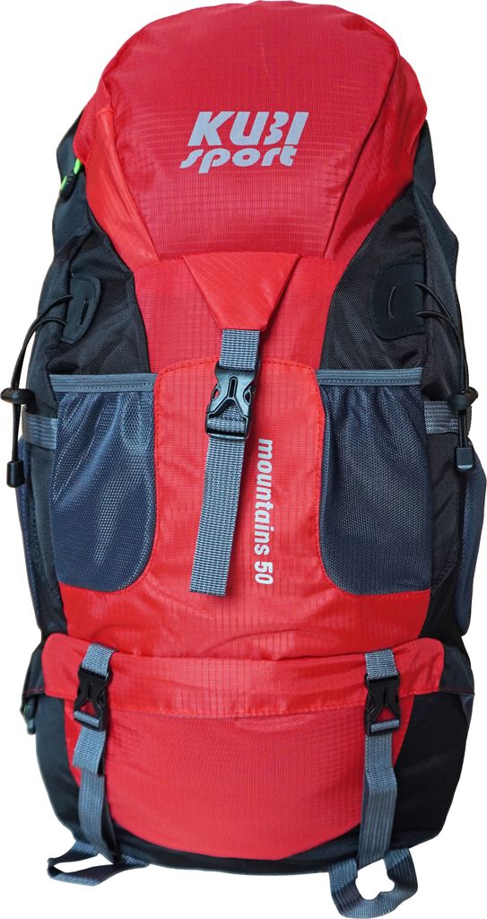 Rucksack Mountains 50 L zum Wandern rot