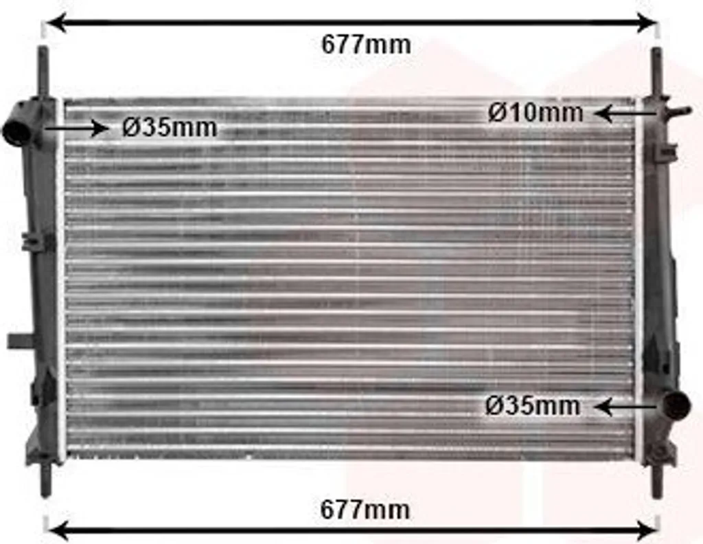 Radiateur eau Van Wezel 18002185 de refroidissement pour Ford Mondeo