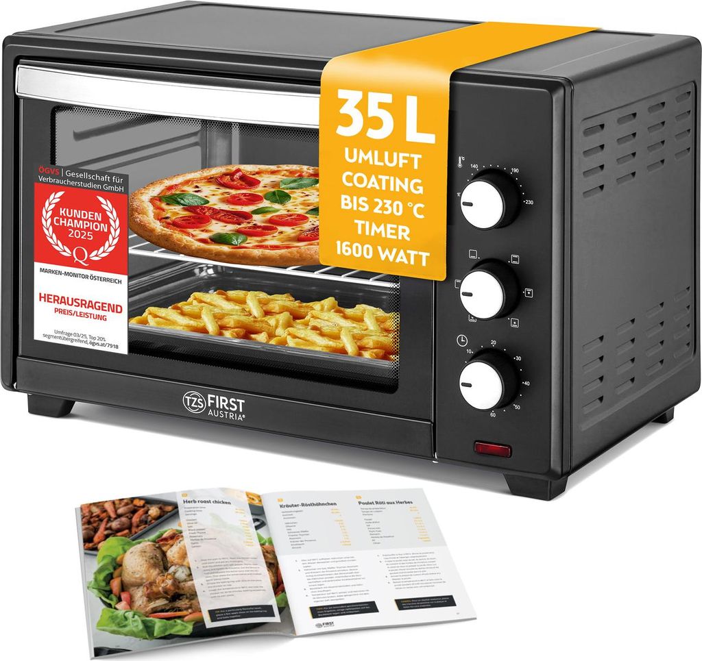 TZS First Austria - Mini Backofen 35L 1600W - Premium-X Produktbild 