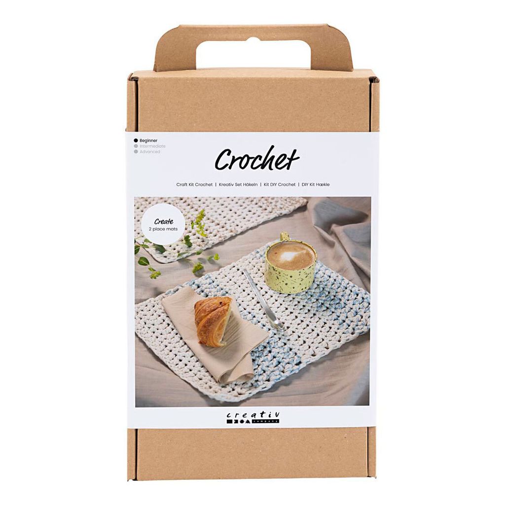 Creativ Company Häkelset Tischset DIY Häkelpaket Tischdekoration