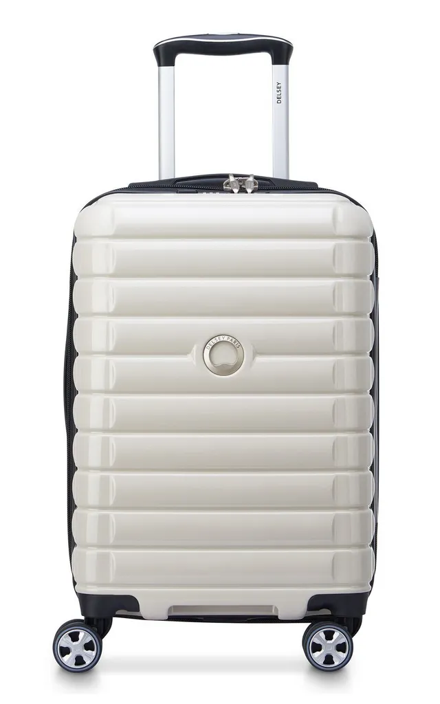 Trolley Cabine 55cm Delsey Shadow 5.0 4DR avec Extension Volume Ivoire