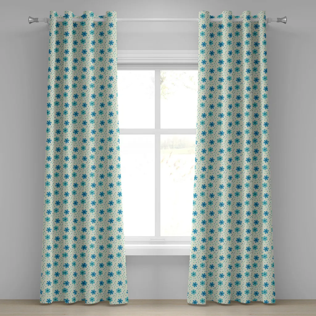 Tende ABAKUHAUS Arredo Artistico 280x245cm - Motivo Nostalgico Blu