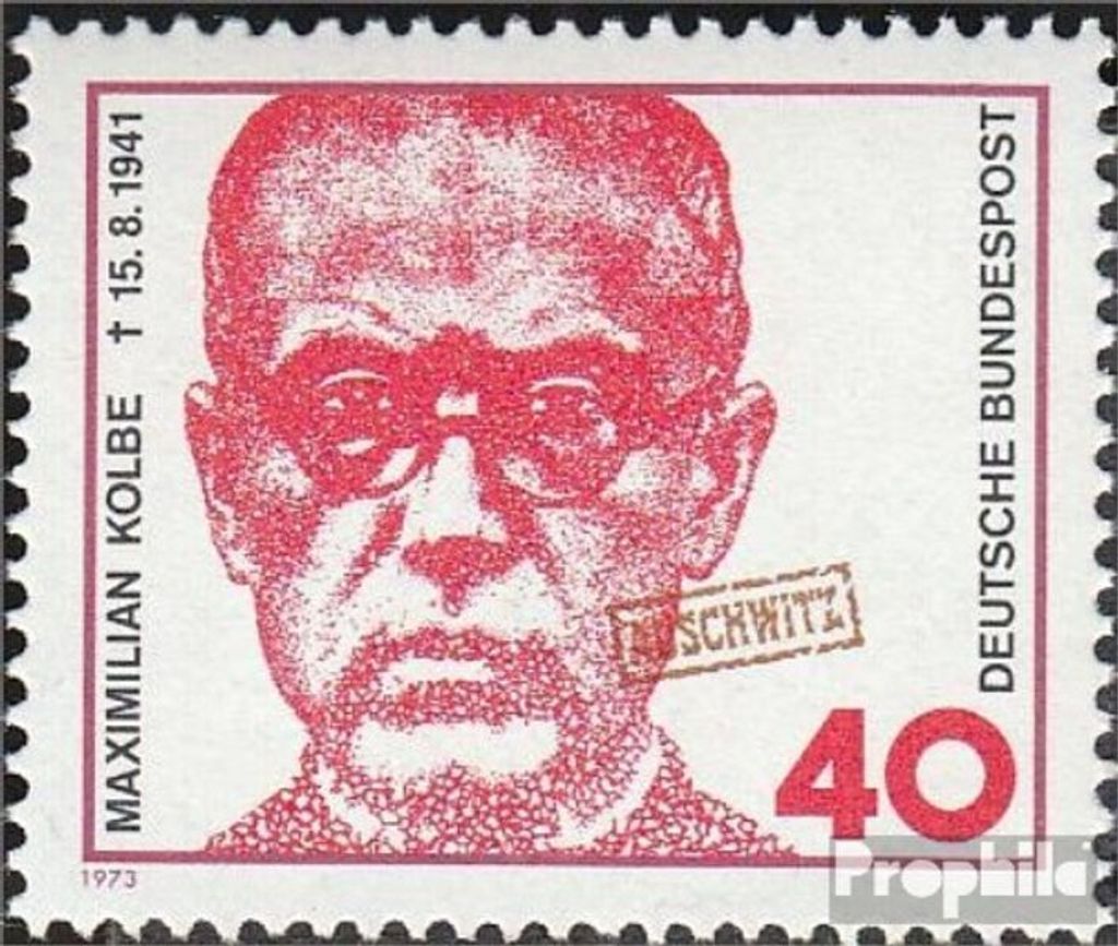 Briefmarken BRD (BR.Deutschland) 1973 Mi 771 (kompl.Ausg.) FDC Maximilian Kolbe